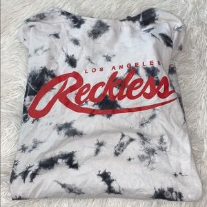 tie die reckless tee